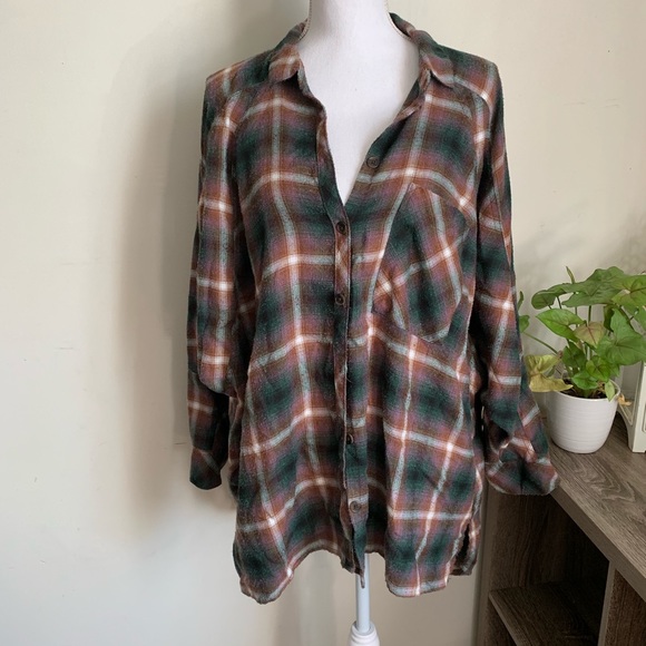 BDG Tops - 🌛BDG🌛oversized flannel